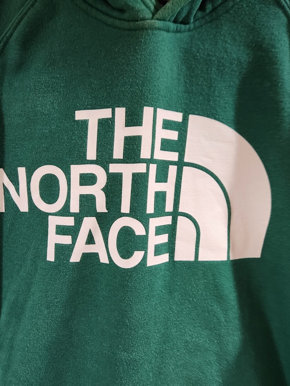 The North Face Green Hoodie Size M - Picture 2 of 4